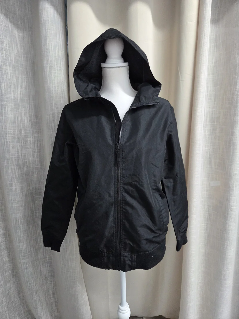 Place Black Hooded Windbreaker Jacket Gorpcore Outdoorsy Size XXL (16)